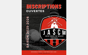 Ouverture des inscriptions - Saison 2025/2026