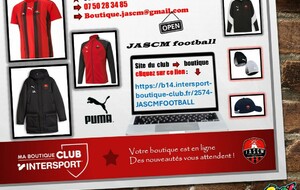 La boutique du club est ouverte!