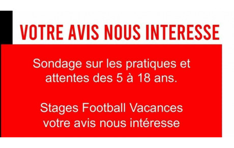 Sondage sur les attentes des 6 - 18 ans