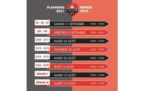 Planning de reprise