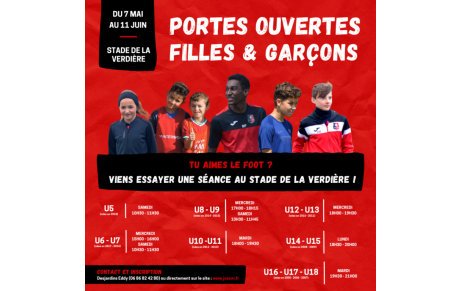 Portes ouvertes saison 2022 - 2023