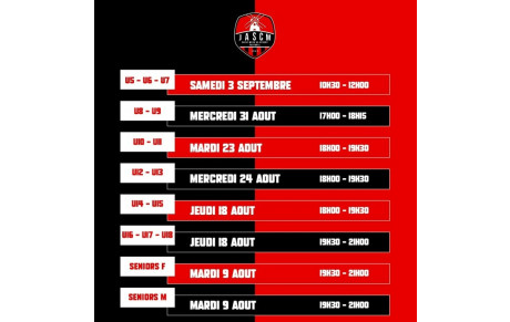 Date reprise saison 2022 - 2023